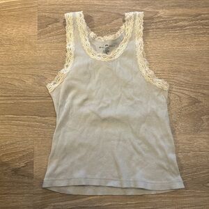 Brandy Lace Trimmed Tank Top
